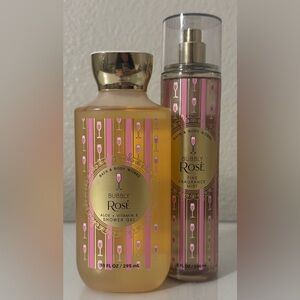 Bath & Body Works Bubbly Rose Body Mist and Body Wash